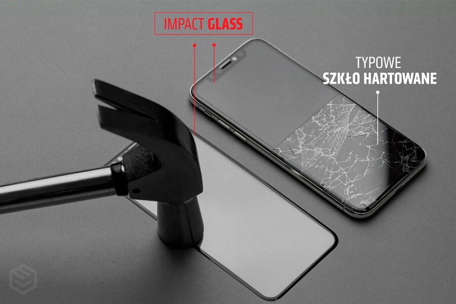  Szkło hybrydowe 6H Myscreen ImpactGLASS Edge 3D do Galaxy S10+ od przodu   
