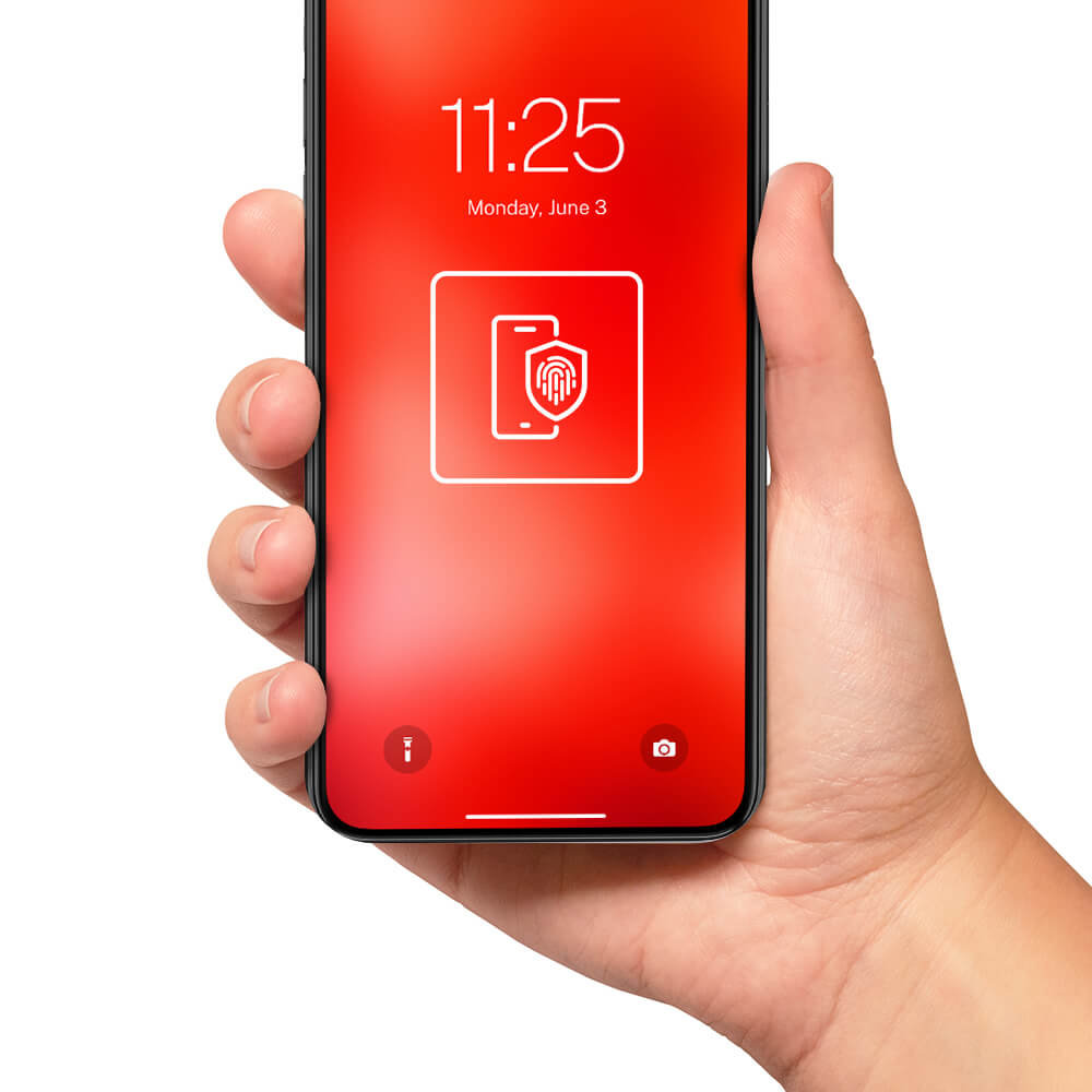 Szkło hybrydowe 3mk FlexibleGlass do Samsung Galaxy Tab A 2019 10.1 T580 widok na telefon ze szkłem na ekranie od przodu