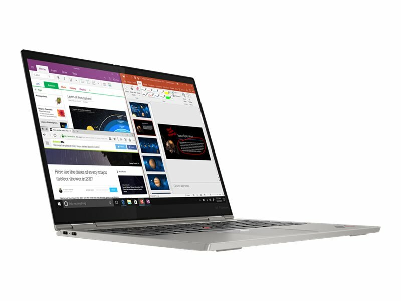 Laptop Lenovo ThinkPad X1 Titanium Yoga widok na front - rozłożony standardowo
