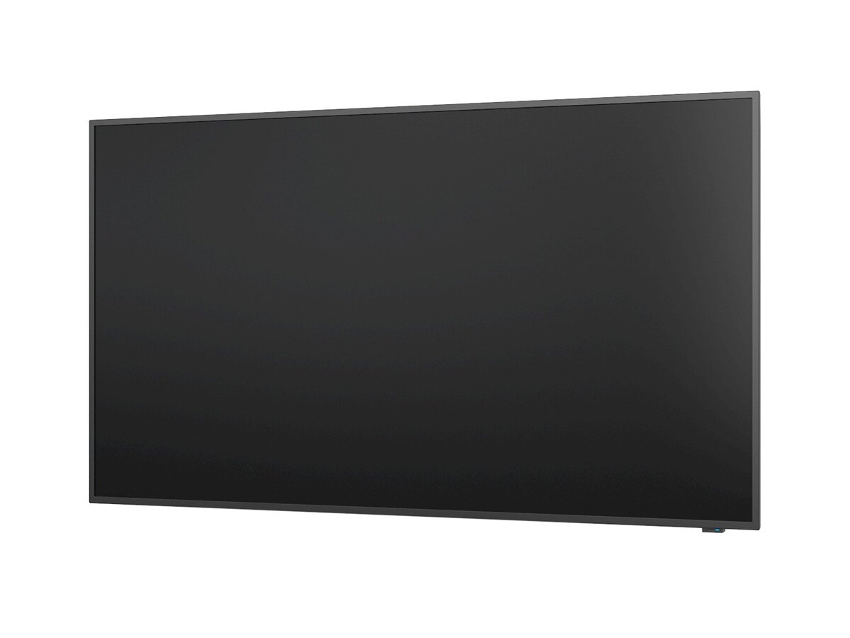 Monitor NEC MultiSync E438 IPS 43' 4K UHD 60Hz widok pod skosem z wyłączonym ekranem