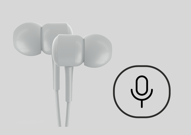 Słuchawki bezprzewodowe Garett Sound Fit białe widok na słuchawki od przodu