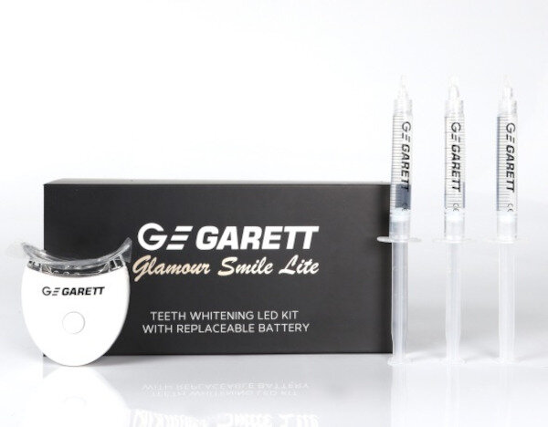 Lampa do wybielania zębów Garett Beauty Smile Lite przedstawiona zawartość zestawu