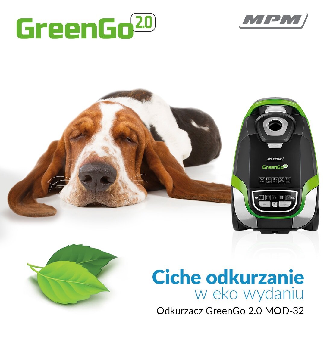 Odkurzacz MPM GreenGo 2.0 MOD-32 odkurzacz i pies