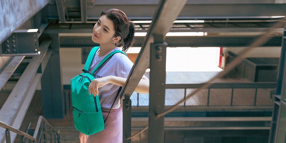 Plecak Xiaomi Mi Casual Daypack 20378 plecak w kolorze miętowym od boku