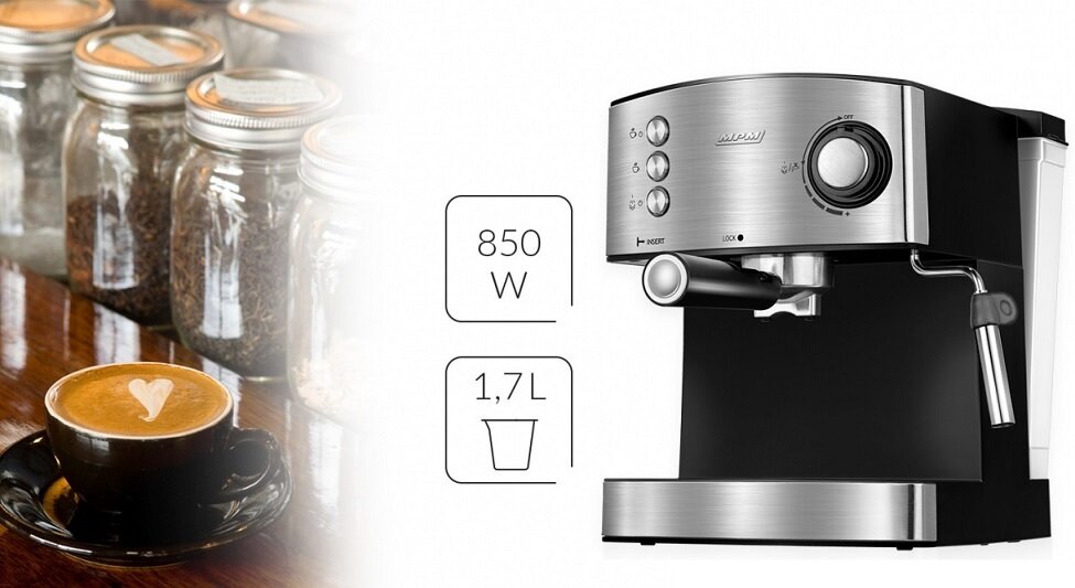  Ciśnieniowy ekspres do kawy MKW-06M od przodu