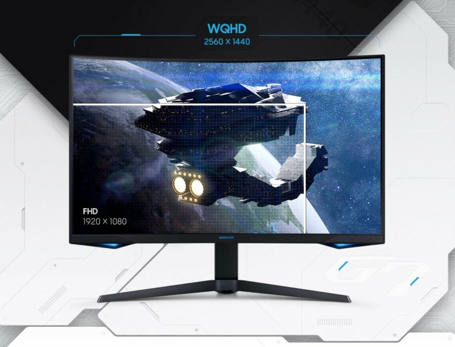 Monitor Samsung 32 Odyssey G7 HDMI 2xDP 2xUSB rozdzielczość ekranu