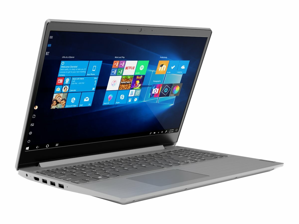 Laptop LENOVO V15-ADA 82C7005YPB | AMD Athlon Gold 3150U | 15.6 FHD | 4GB | 256GB | W10H szary widok na przód od lewej strony