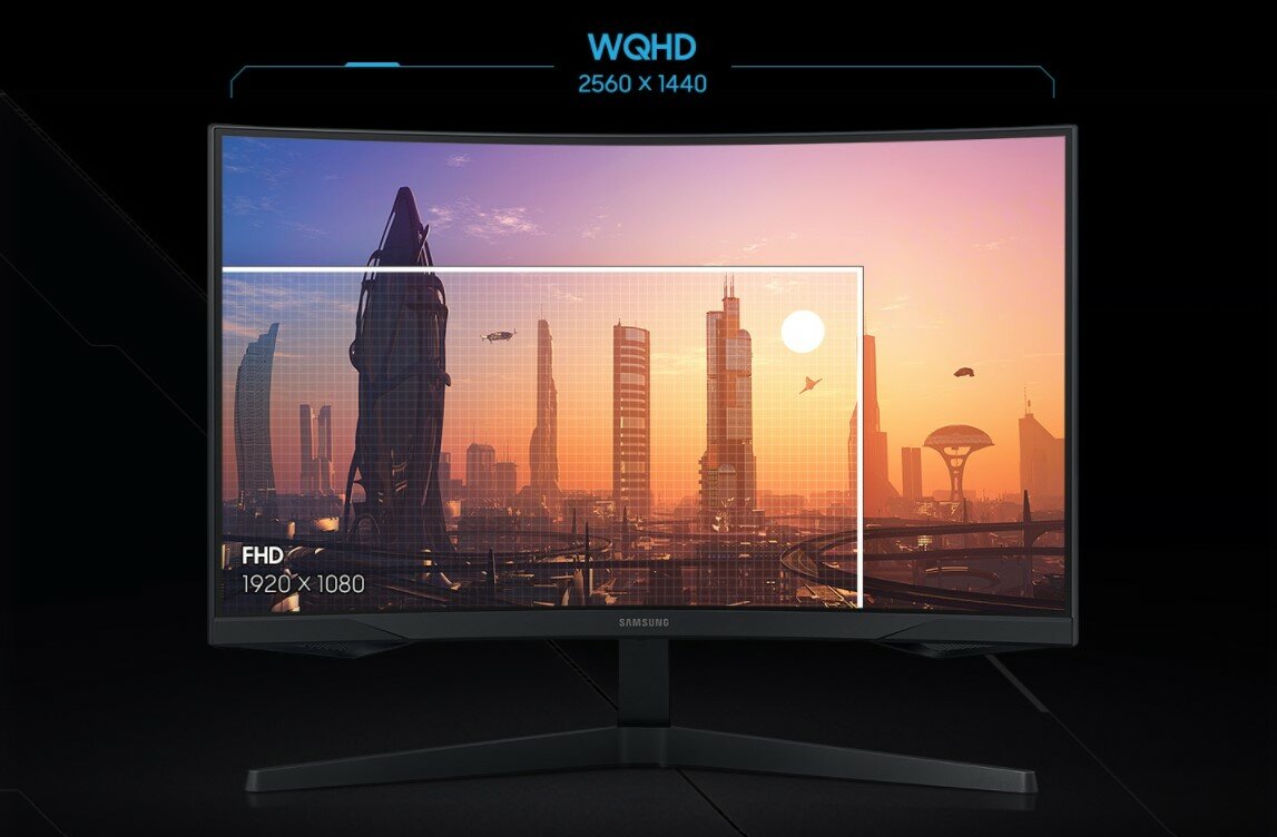 Monitor Samsung 27 Odyssey G5 HDMI DP rozdzielczość WQHD