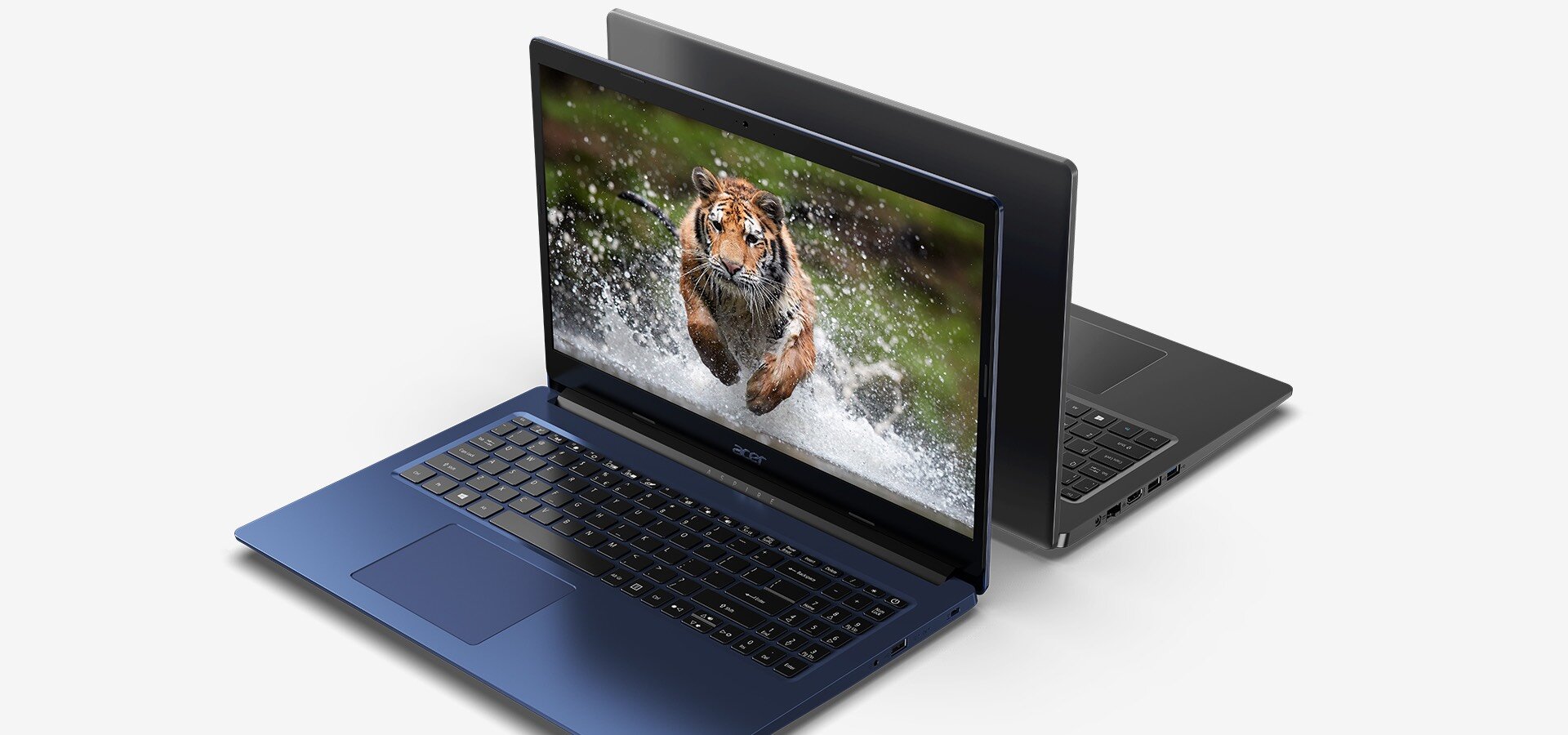 Laptop ACER Aspire 1 A114-32-C5D3 Intel Celeron N4000 14 HD 4GB DDR4 eMMC 64GB W10H czarny widok od góry na otwarty laptop