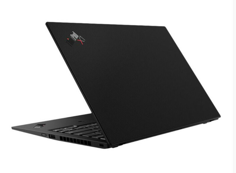 Laptop Lenovo ThinkPad X1 Carbon G8 20U90044PB tył pod kątem od lewej strony