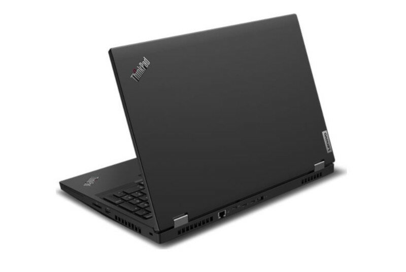 Laptop Lenovo ThinkPad P15 G1 20ST005UPB tył w lekkim skosie od prawe strony