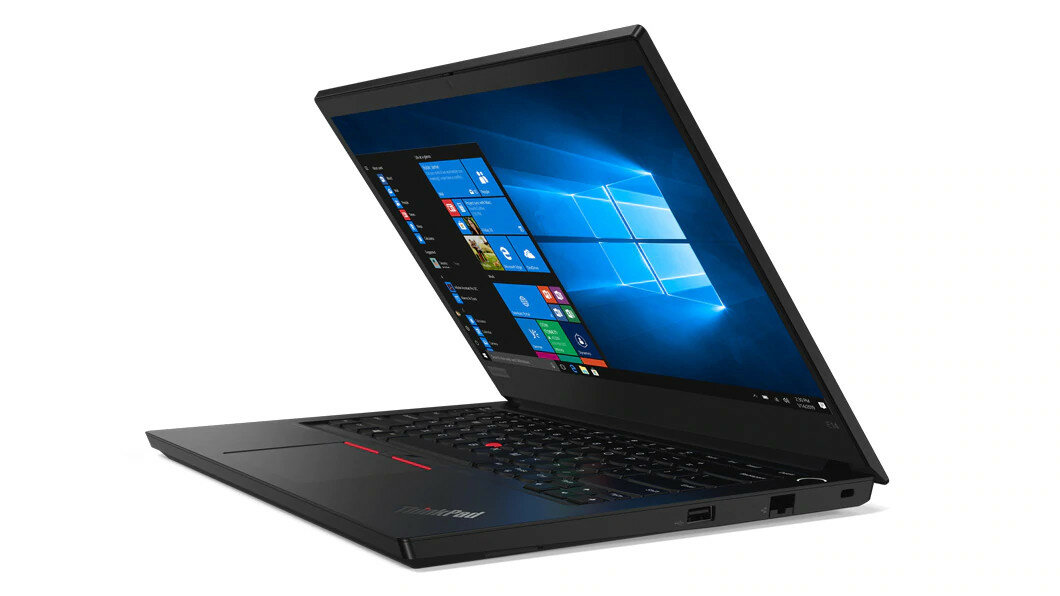 Laptop LENOVO ThinkPad E14 widok na front-bok