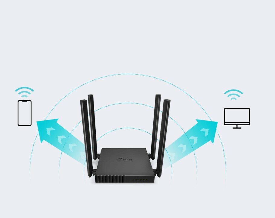 Router TP-Link Archer C54 bezprzewodowy schemat połączenia wifi