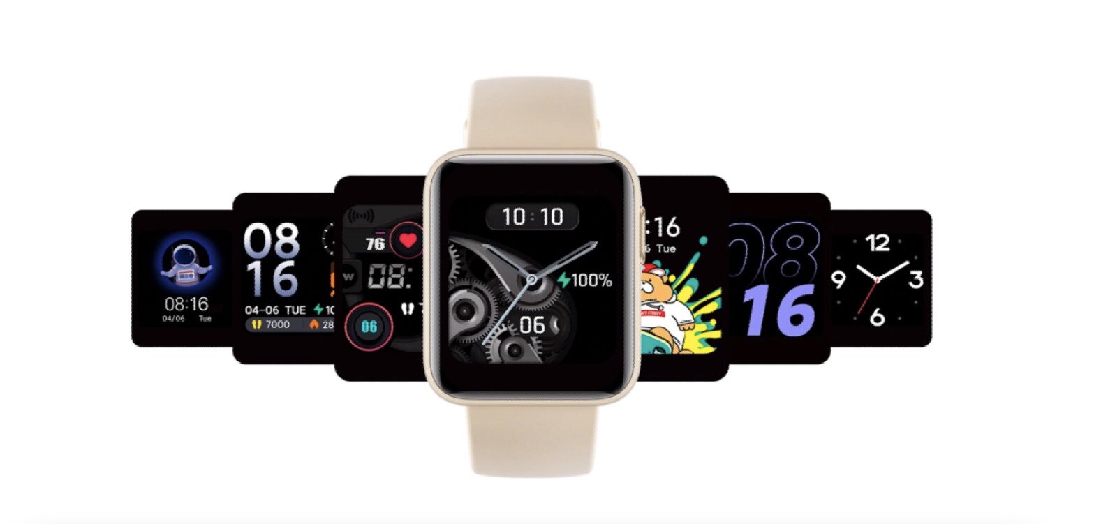 Smartwatch Xiaomi Mi Watch Lite Fitness tracker | GPS czarny widok od przodu na dostępne tarcze