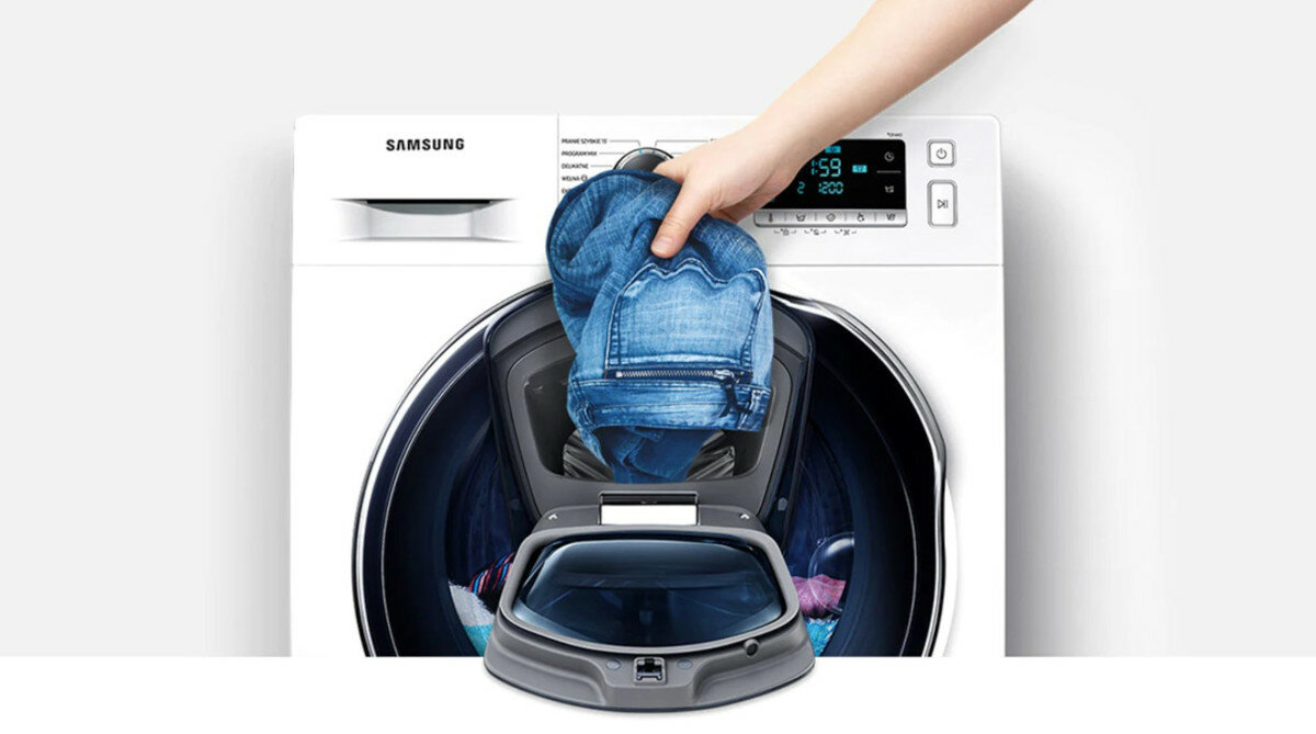 Pralka Samsung WW8NK62E0RW EcoBubble™ dodatkowe drzwi w pralce