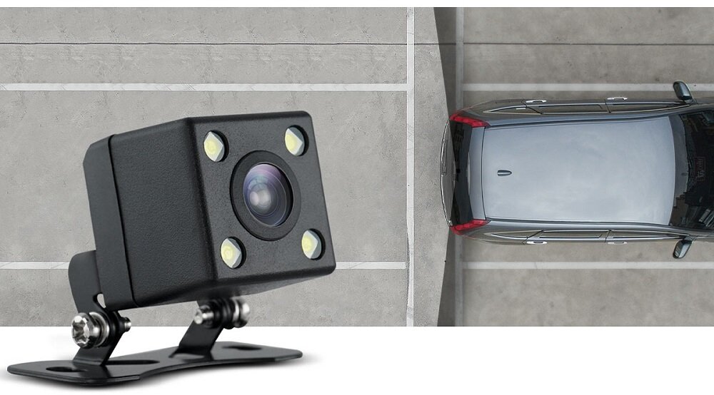 Wideorejestrator Xblitz S5 Duo tylna kamera pod skosem w prawo