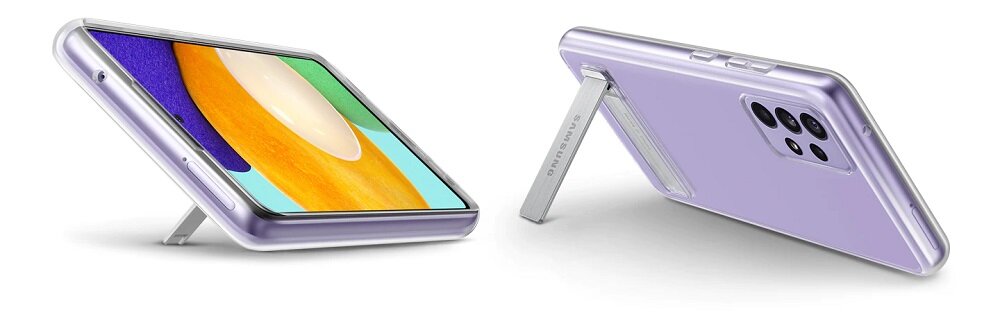 Etui Samsung Clear Standing Cover do Galaxy A52 widok na nóżkę