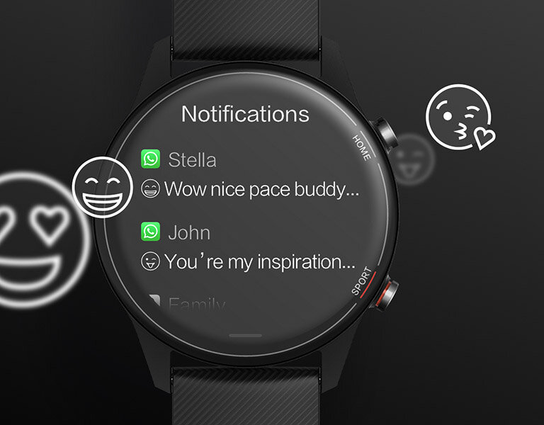 Smartwatch Xiaomi XMWTCL02 Mi Watch Black wyświetlane powiadowania