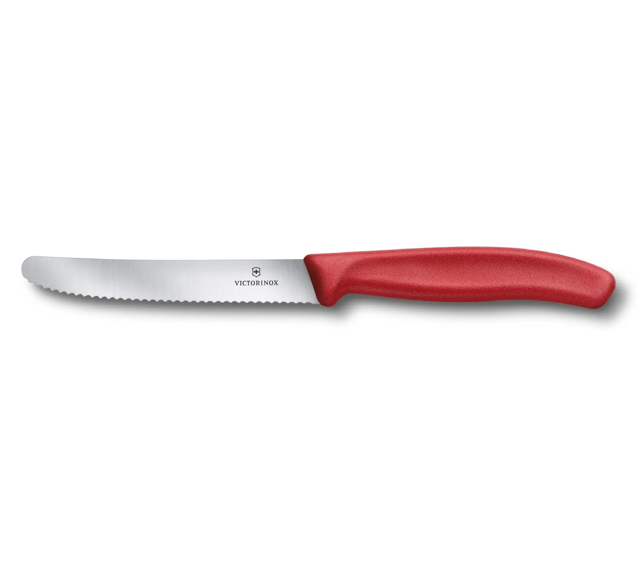 Nóż stołowy i nóż do pomidorów Victorinox Swiss Classic 6.7833 czerwony widok na bok