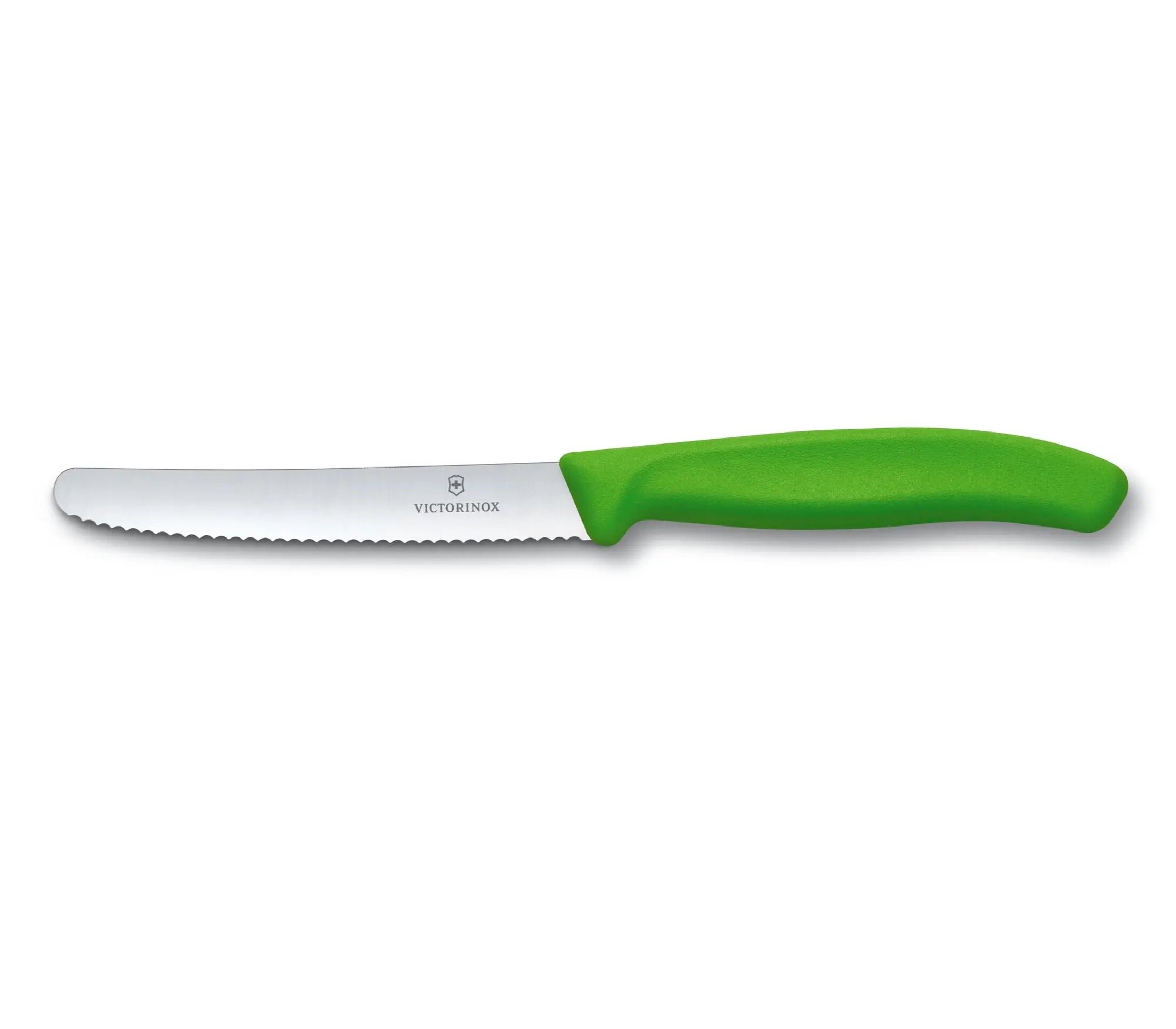 Nóż stołowy i nóż do pomidorów Victorinox Swiss Classic 6.7836.L114 zielony widok na bok