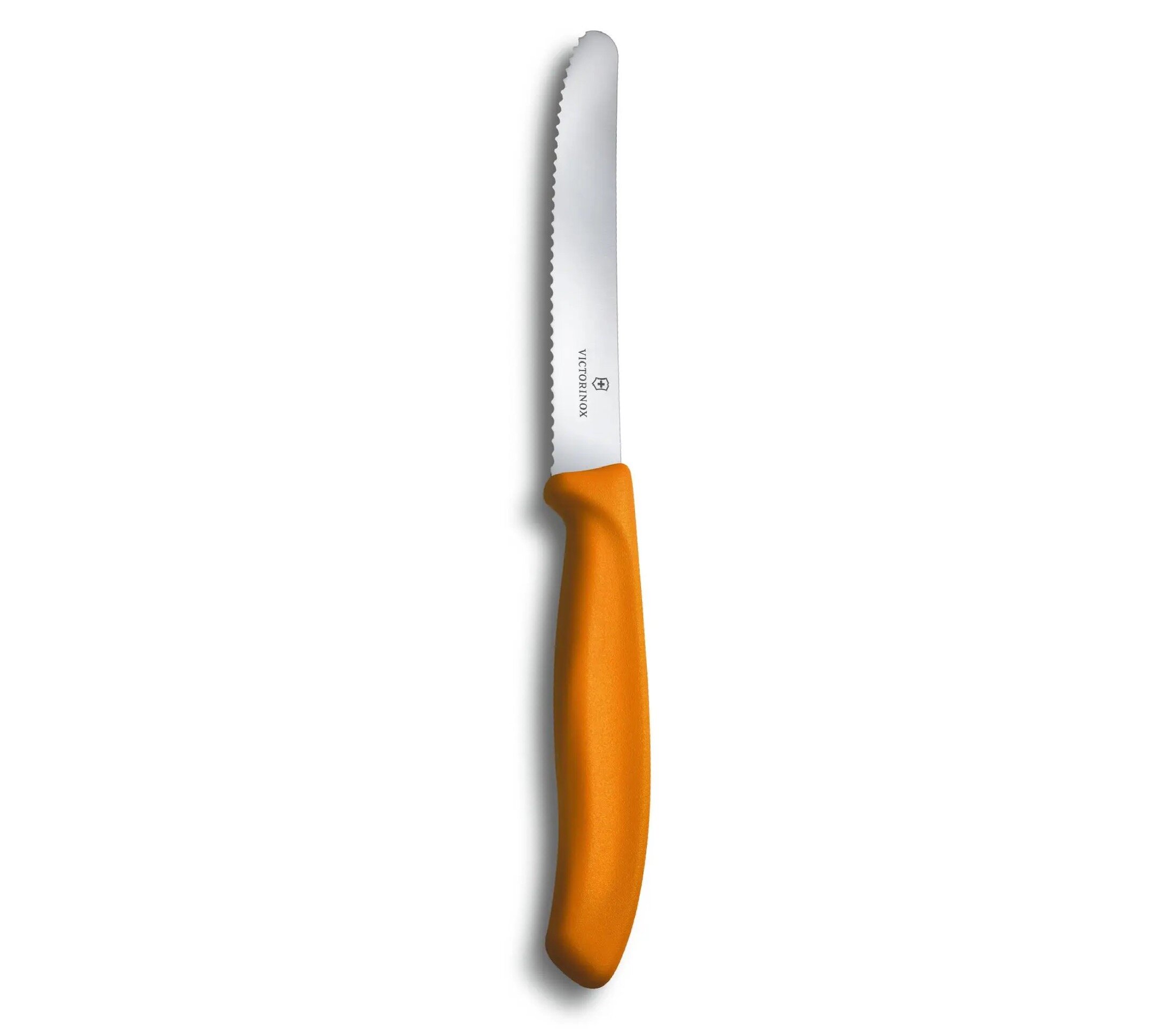 Nóż stołowy i nóż do pomidorów Victorinox Swiss Classic 6.7836.L119 pomarańczowy widok na bok