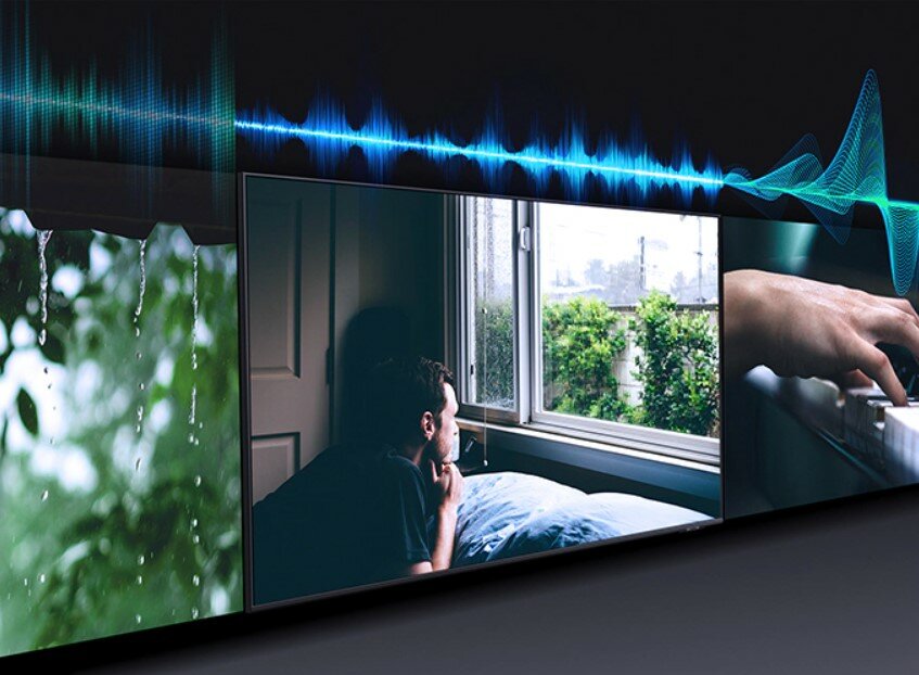 Telewizor Samsung QE65Q67AAU 4K Smart TV brzmienie soundbara i telewizora