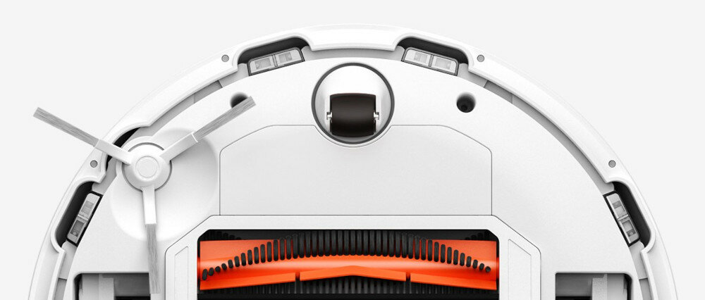 Robot sprzątający Xiaomi Mi Robot Vacuum-Mop Pro widok od spodu na odkurzacz