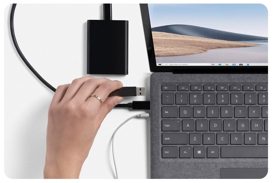 Laptop Microsoft 5D1-00009 Surface 4 czarny podłączone urządzenia przenośne