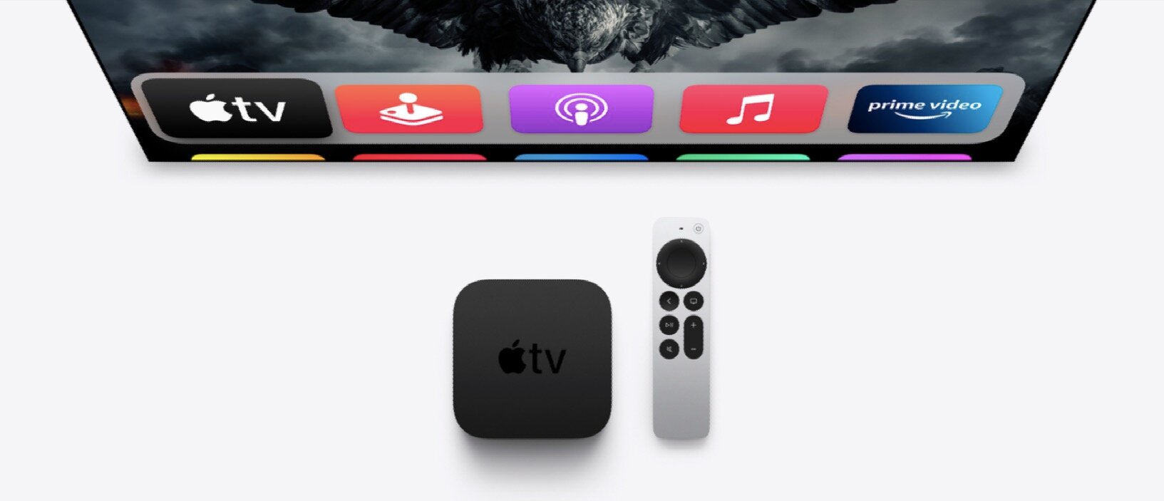 Apple TV 4K (2 gen.) 32GB MXGY2MP/A czarny widok od góry