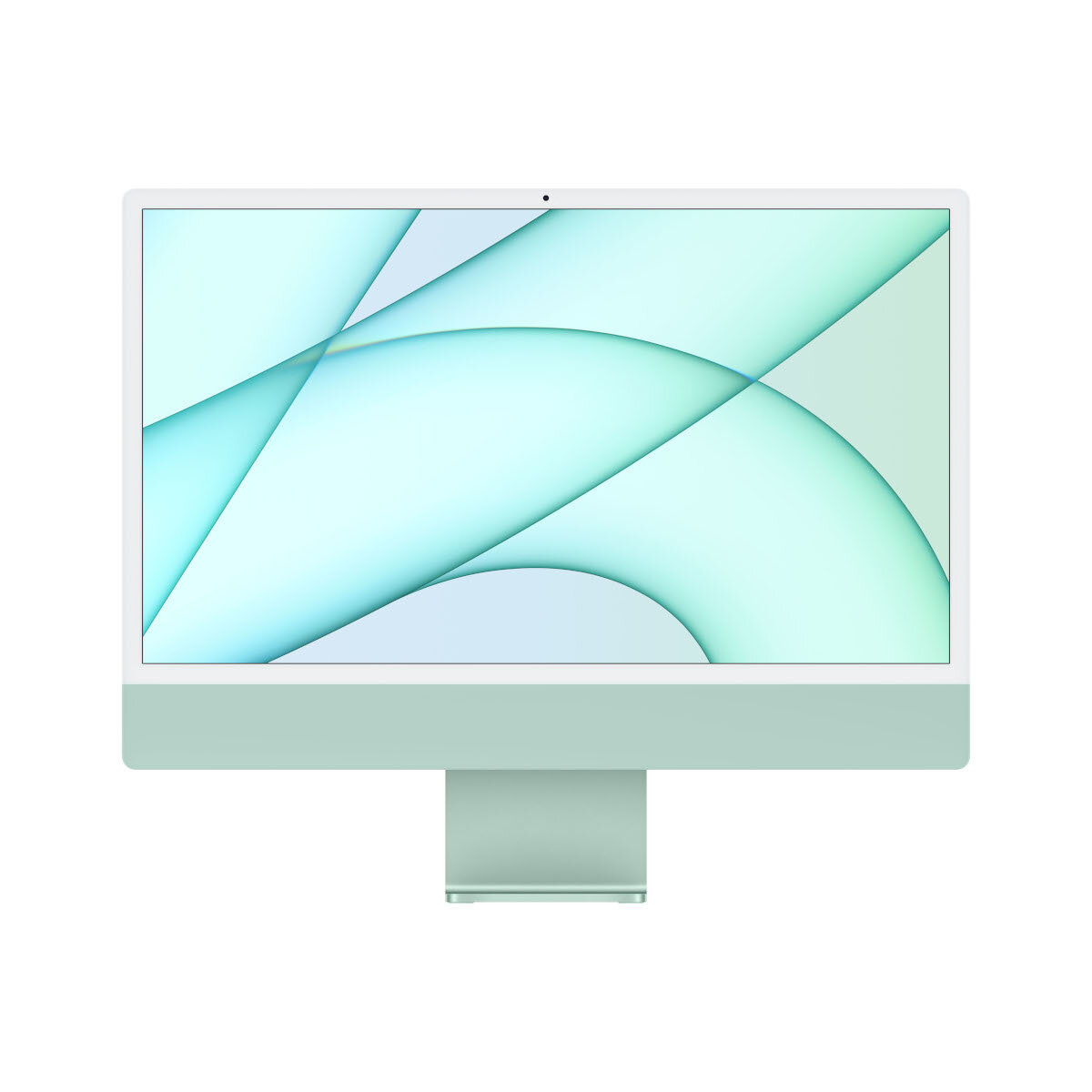 Komputer Apple 24 MGPK3ZE/A przód komputera kolor zielony