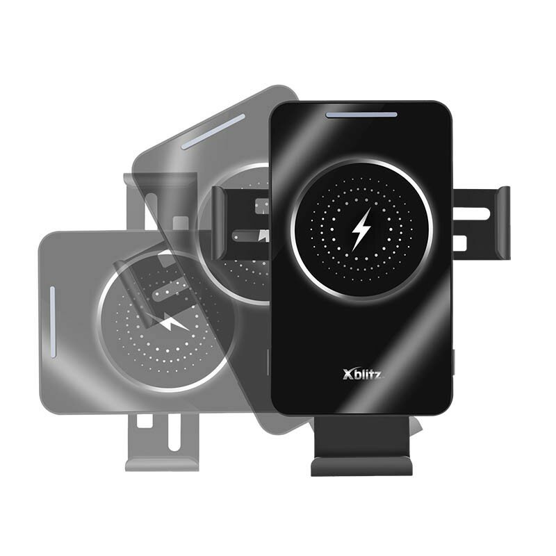 Obrotowy uchwyt samochodowy Xblitz GX4 Czarny różne ustawienia smartfona w uchwycie