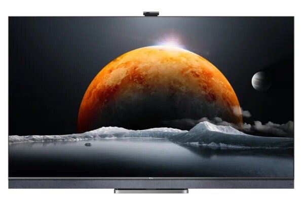 Telewizor TCL 55C825 MiniLED księżyc wyświetlany na TV