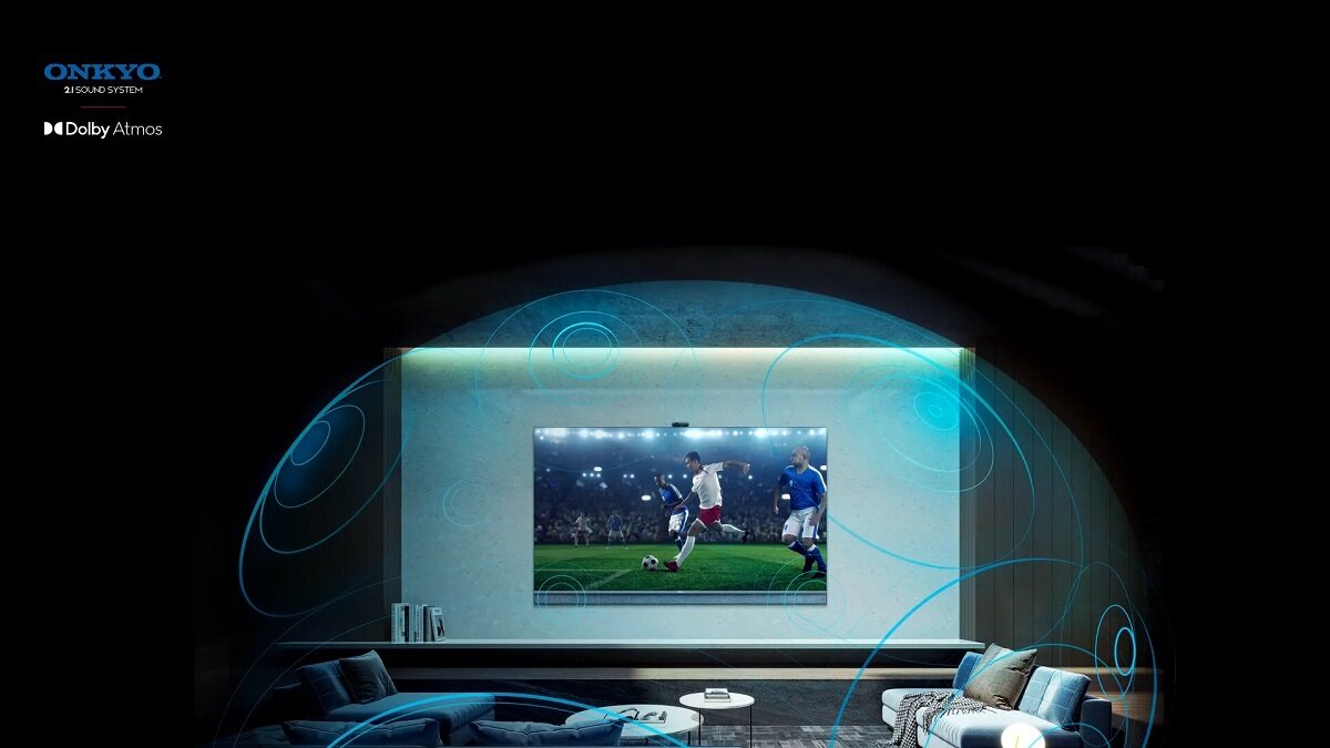 Telewizor TCL 55C825 MiniLED mecz piłki nożnej