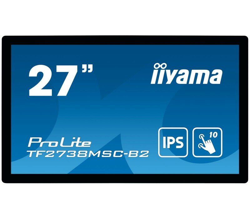 Monitor dotykowy iiyama ProLite TF2738MSC-B2 27 ekran przodem