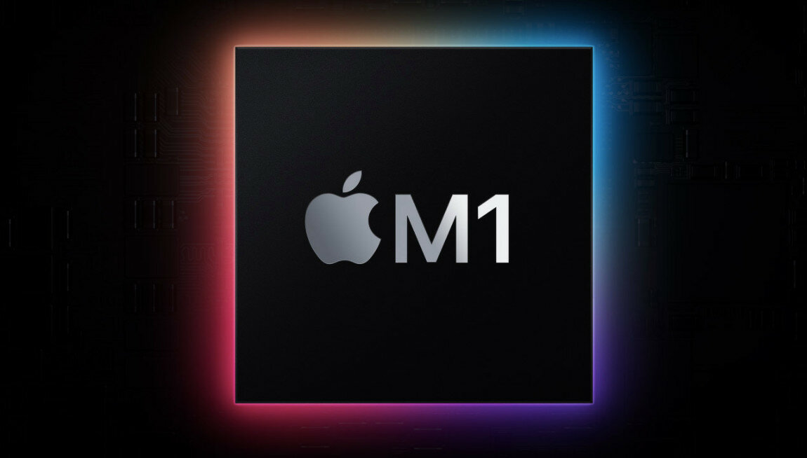 Laptop Apple Macbook Air 13,3 MGNA3ZE/A/R1 Apple M1 512GB Srebrny widok od góry na czip M1