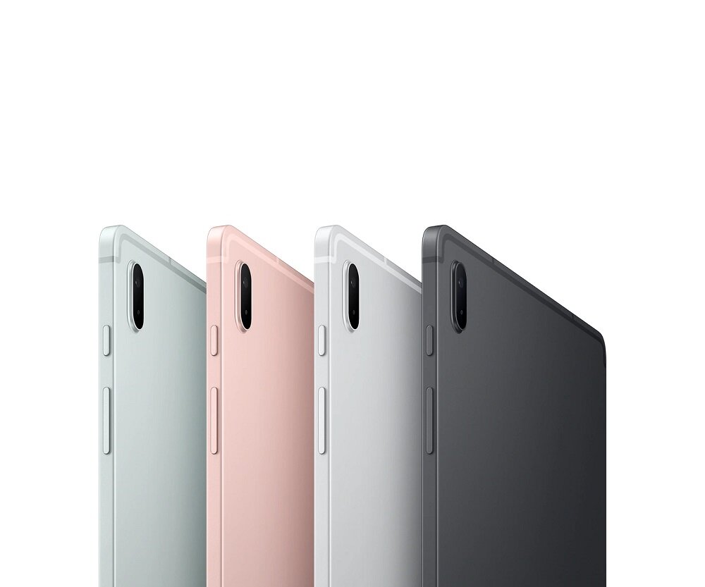 Tablet Samsung Galaxy Tab S7 FE SM-T733NZSEEUE widok na tablety w kilku kolorach od boku