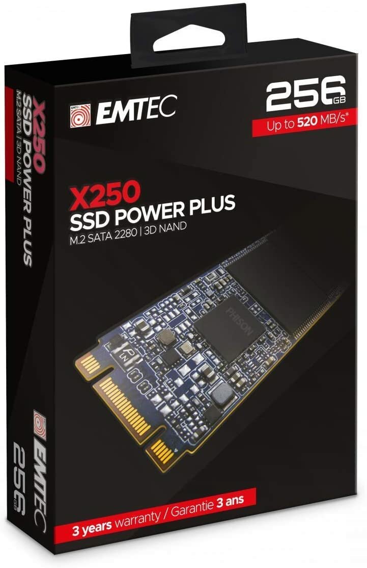  Dysk Emtec SSD M2 Sata X250 256GB w opakowaniu 