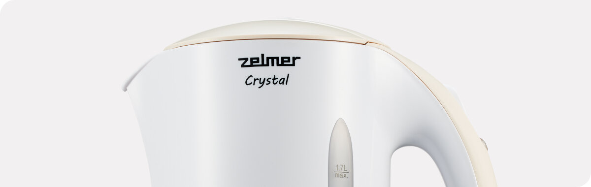 Czajnik elektryczny Zelmer ZCK7630I Crystal widok z przodu na górną część