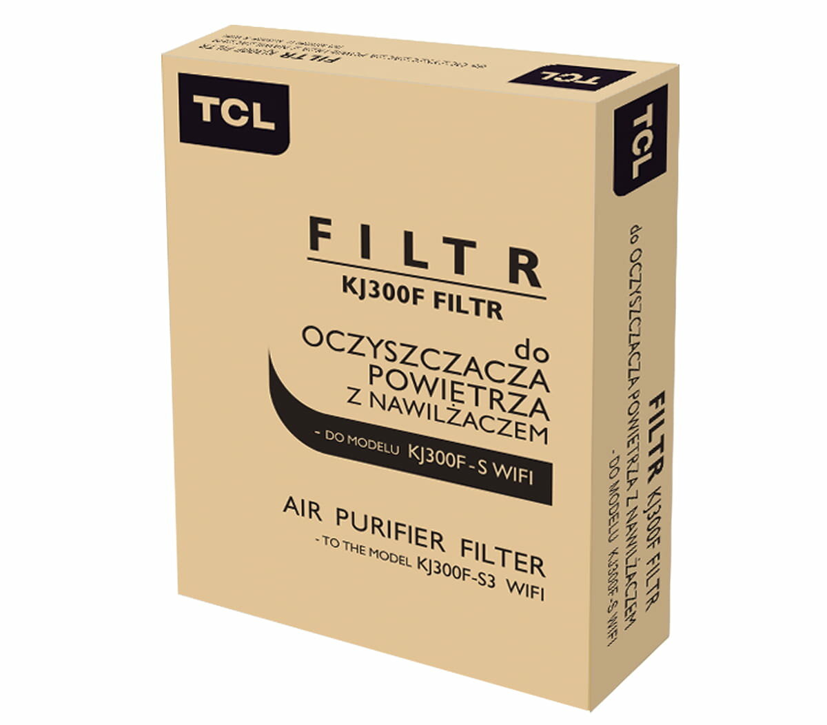 FILTR TCL KJ300F-S3 widok na opakowanie filtrów