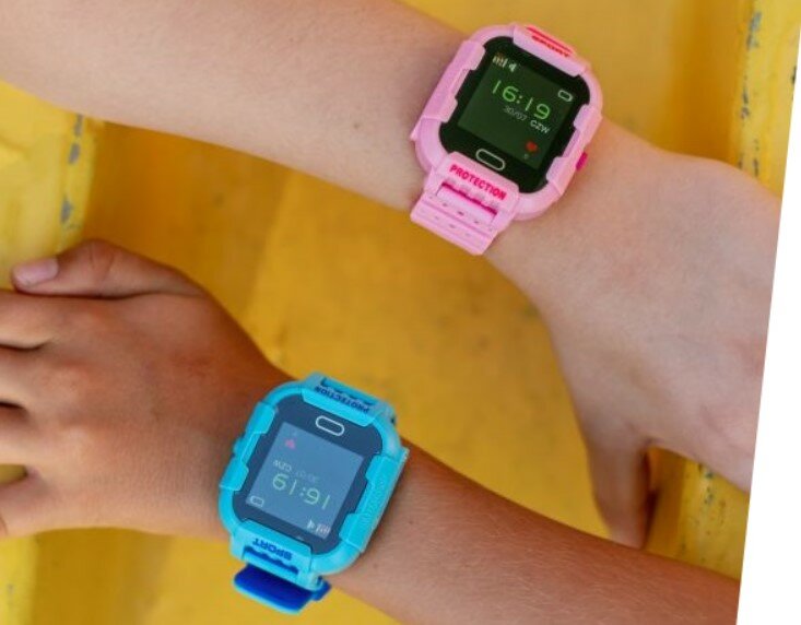 Smartwatch Garett Kids Protect 4G różowy kolorowy wyświetlacz