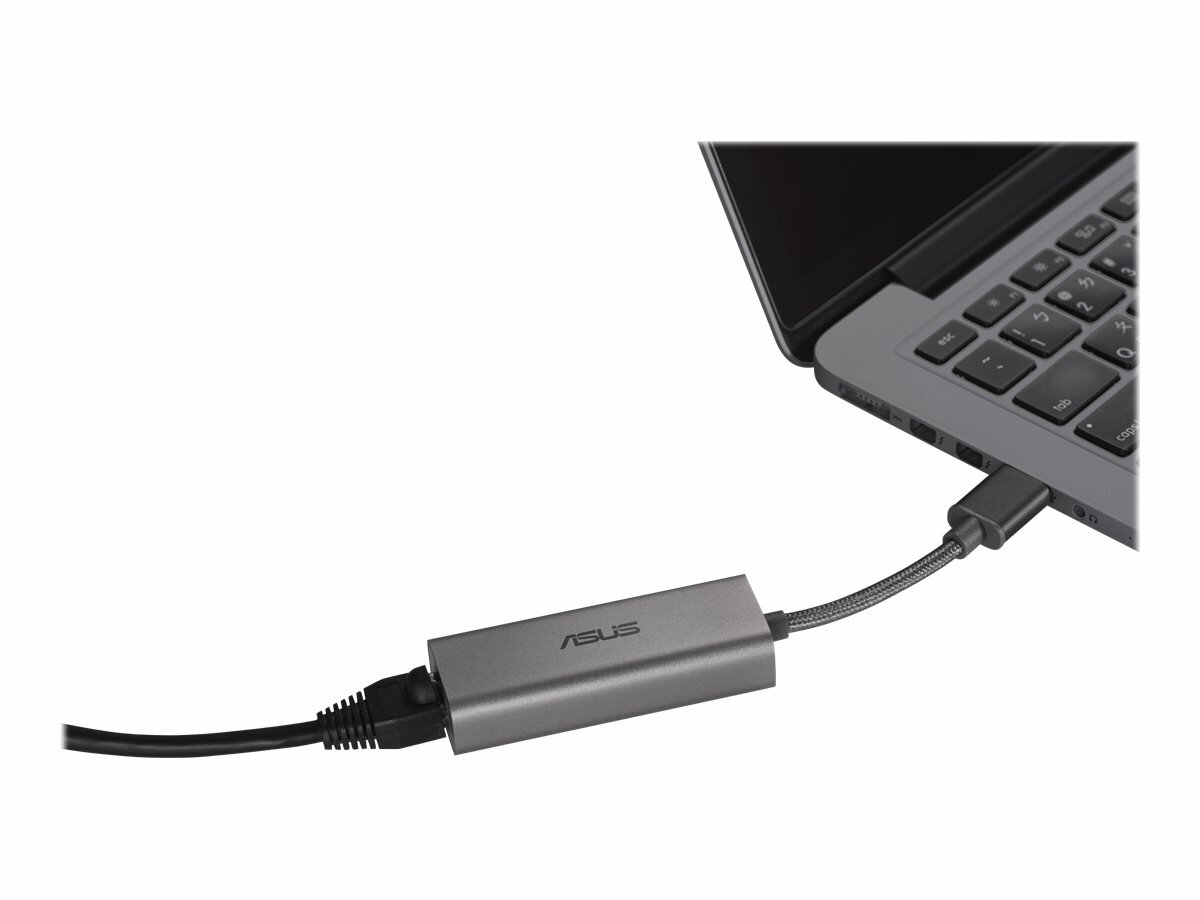 Karta sieciowa Asus USB-C2500 karta podłączona do laptopa