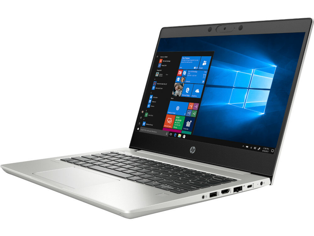 Laptop HP ProBook 430 G7 8VT39EA pod kątem od prawej strony