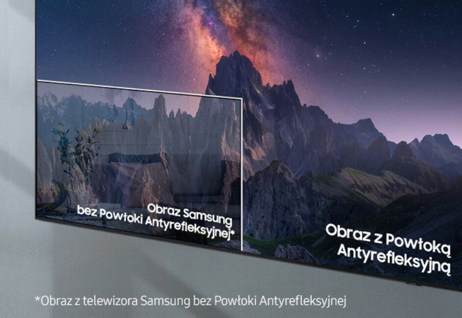 Telewizor Samsung QE85QN85AAT 4K obraz z powłoką Antyrefleksyjną