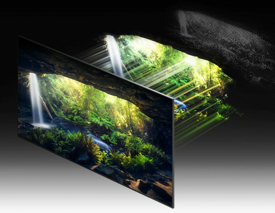 Telewizor Samsung QE75QN900AT 8K podświetlenie ekranu