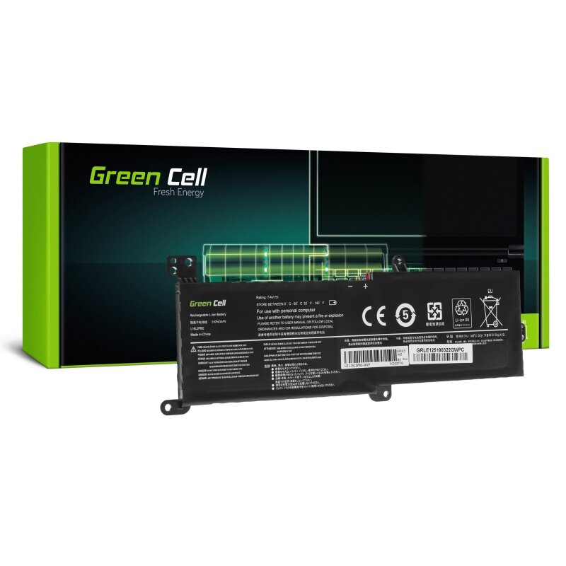 Bateria Green Cell do Lenovo IdeaPad zdjęcie baterii obok pudełka