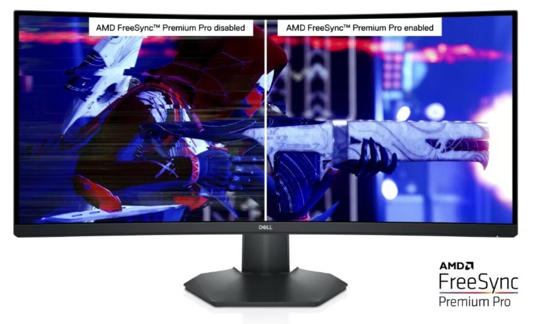 Monitor Dell S3422DWG 34” gamingowy technologia AMD FreeSync 