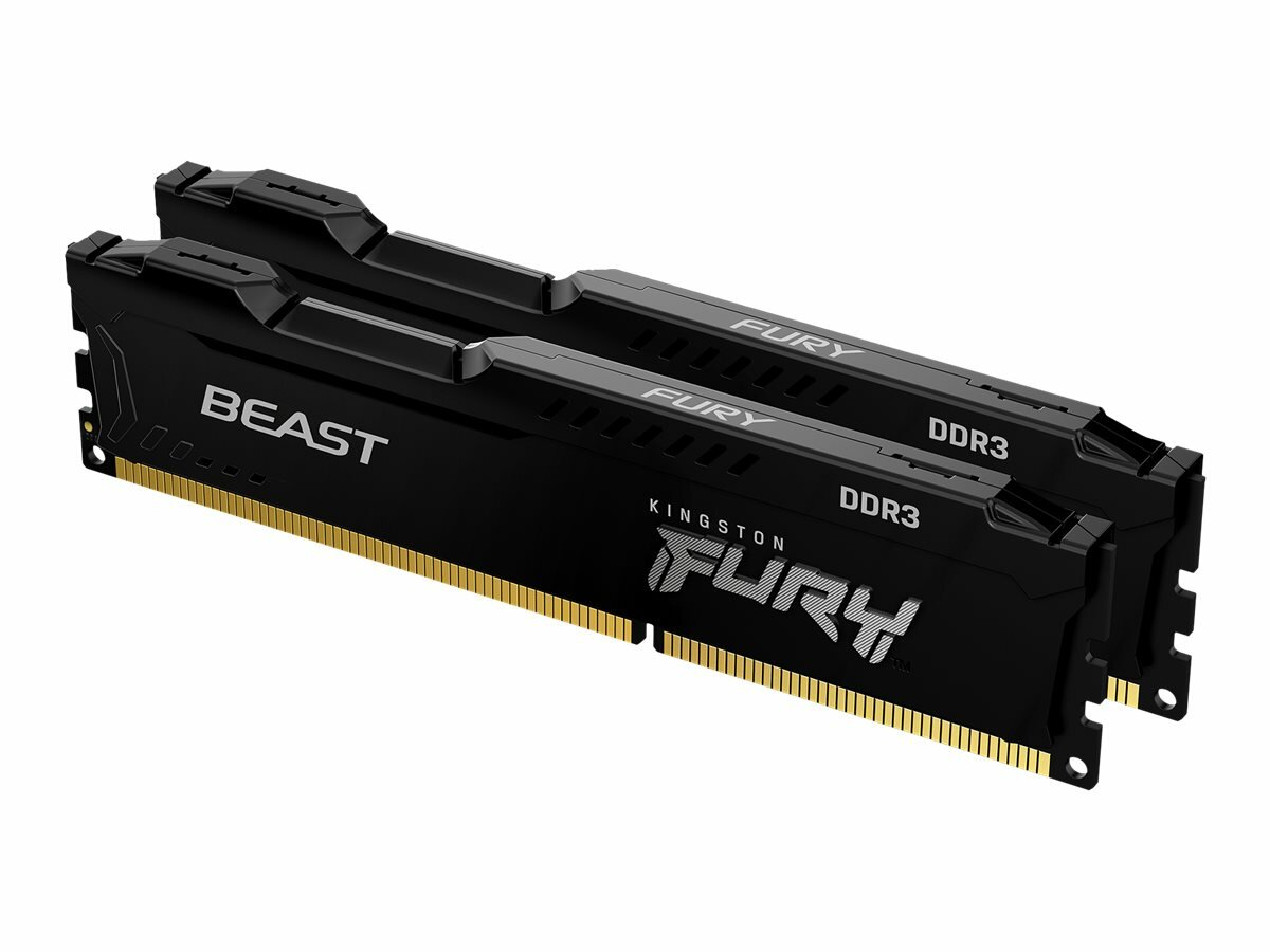 Kingston Fury Beast Black 16GB (2x8GB) 1600MHz DDR3 CL10 KF316C10BBK2/16 dwie kości