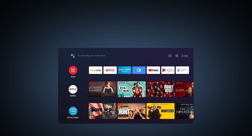 Telewizor Xiaomi Mi TV P1 31665 interfejs AndroidTV