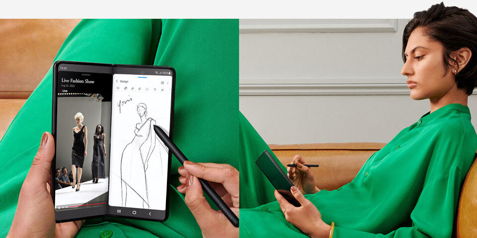 Smartfon Samsung Galaxy Z FOLD 3 5G 12GB/256GB zielony rysika S Pen Fold Edition i rysowanie na ekranie