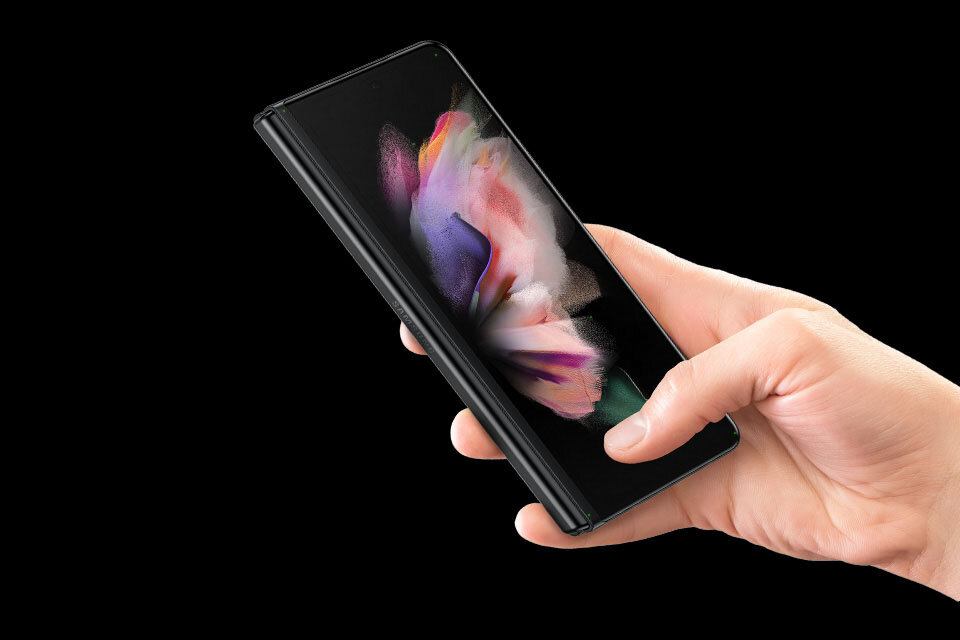 Smartfon Samsung Galaxy Z FOLD 3 5G 12GB/256GB srebrny złożony smartfon